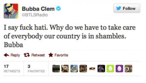 bubba clem worst celebrity tweets