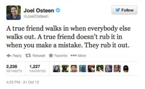 joel osteen worst celebrity tweets rub it in and out