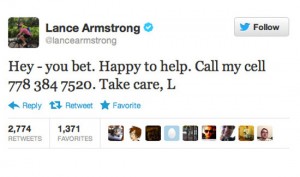 lance armstrong worst celebrity tweets