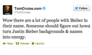 worst celebrity tweets tom cruise justin bieber 