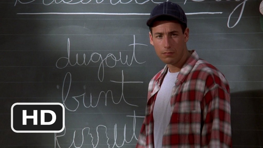 Adam Sandler in Billy Madison funny third grade cursive scene - Dose of ...